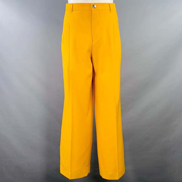 BURBERRY SS23 Yellow Wool Double Breasted Peak Lapel Single Snap Suit - Picture 4 of 15